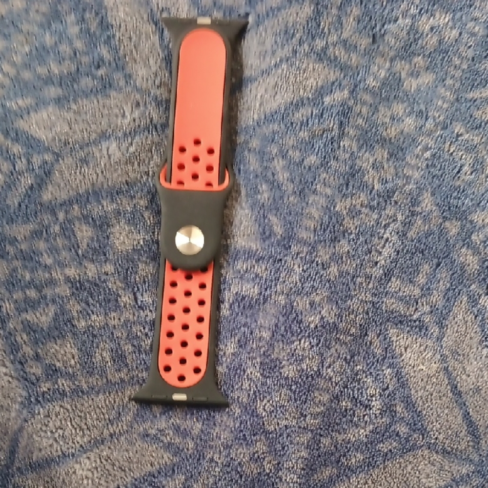 Red and Black Watch Band